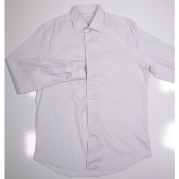 Suitsupply Slim Fit Light Blue Woven Egyptian Cotton Dress Shirt (41) 16-35 - Picture 2 of 7